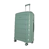 JLY Maleta grande para facturar, equipaje de viaje duradero con ruedas giratorias de 360°, cerradura TSA e interior espacioso organizado, color verde cazador