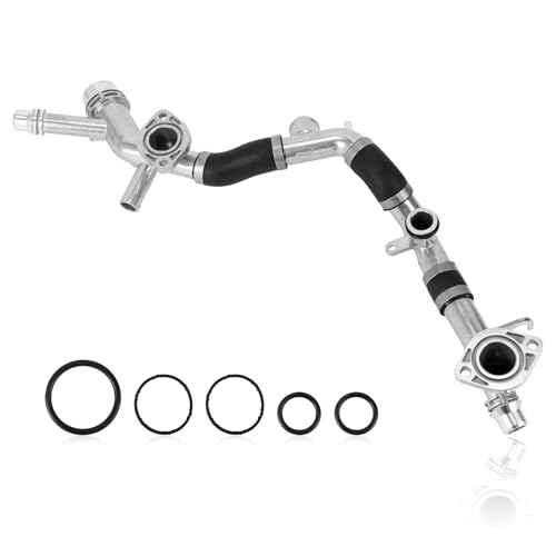 YINAVAGAD 06E121045T Upgraded Aluminum Engine Water Coolant Radiator Hose Line Cylinder Head Coolant Pipe for Audi A6 Quattro 3.0L V6 2009 2010 2011, OE# CHP0751 SK121540 by YINAVAGAD - Used condition - US$59.84