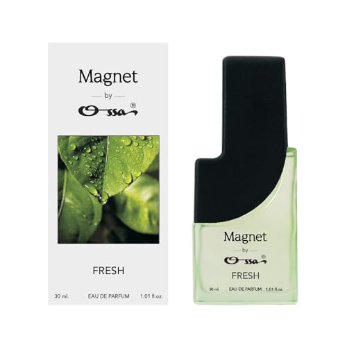 Image of Ossa Magnet Fresh Unisex Eau De Parfum 30ml With Lemon, Patchouli, Cedarwood, Musk, Amber | Premium Long Lasting Fragrance For Men And Women | Excellent for Energizing Days and Uplifting Moments