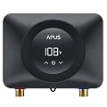 APUS Tankless Water Heater Electric 240V, 4500W Instant On Demand Hot Water Heaters, Under Sink Point of Use Water Heater, LED Digital Display, Ultra Compact for Kitchen, Bathroom, Laundry,Black