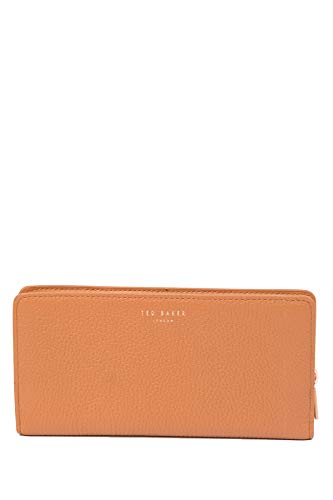 Ted Baker London Mid Red Jete Iguazu Zip Leather Matinee Wallet (Tan)
