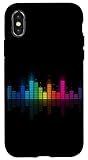 Rainbow DJ Audio Spectrum Equalizer Sound Wave Case for iPhone X/XS