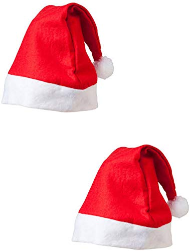 Urvi Creations Set of 2 Christmas Santa Claus Hat / Santa Claus Cap Merry Christmas Hat Cap for Christmas /Xmas Party Celebration (B07ZXFMDPQ) Amazon Price History, Amazon Price Tracker