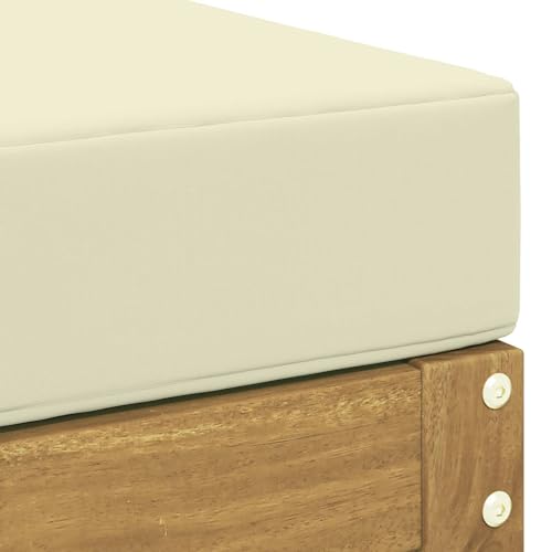 Tabouret d'extérieur en acacia résistant aux intempéries - 5