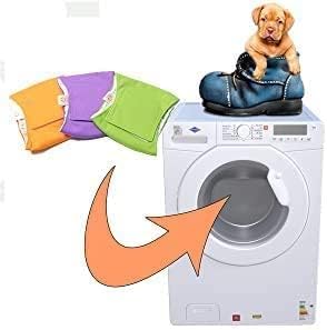 Miniatura 7 de Pañales lavables y reutilizables para perros machos, materiales duraderos, lavables a máquina, almohadillas para cachorros para orina de perros,