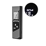 XZXXZSZ Laser-Entfernungsmesser Entfernungsmesser Laser-Maßband Digitaler Laser-Entfernungsmesser Winkelmaß Entfernungsmesser Bauwerkzeug(Black with Horizonta,60m)