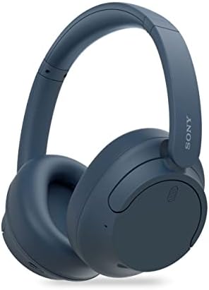 Sony WH-CH720N Active Noise Cancellation Wireless Bluetooth Over Ear Headphones with Mic, Adaptive Sound Control, Quick Charge, Up to 35Hrs Battery, Customized EQ- Blue