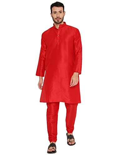 Image of Maharaja Banarasi Dupion Silk Kurta Pjama Set for Men