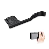 JJC 金属サムグリップ サムレスト Ricoh リコー GR IV GR4 カメラ適用 装着簡単 カメラホールド感を高める マイクロファイバー革＋シリコーンパット付き