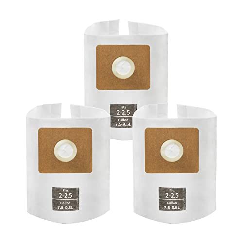 Image of 3 PCS Preferential Set 2-2.5 Gallon Vac Bags, Type B 90668 9066800 9066833, All Around QAM70 and CMXZVBE38774 Vac Filter Bags