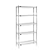 Nexel - 18" x 30" x 74", 5 Tier, NSF Listed Adjustable Wire Shelving, Unit Commercial Storage Rack, Chrome, Leveling feet