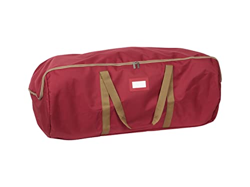 Covermates Keepsakes Christmas Tree Duffle Bag – Durable Polyester, Reinforced Handles, Fits Up 3-Foot Tree Depending On Thickness - Holiday Storage-Red #TOP8