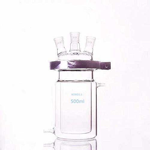 500ml Laboratory Glass Reactor Open Jacket Double-Layer Reaction Flask 242424 Three-Port Joint product thumbnail 2