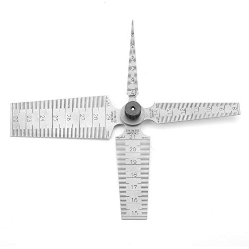 1 Satz Fühlerlehre Edelstahl Schweißkegel Fühlerlehre Lineale Lochinspektionswerkzeug 1~7mm Spaltfüller 8~14mm Mehrere Verschiedene Messgeräte