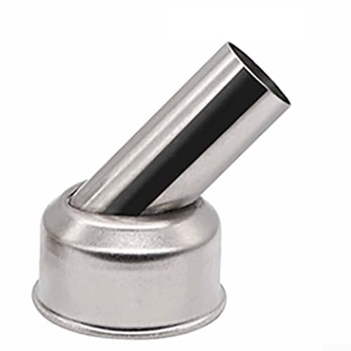 Boquilla curva de 45 grados para ST-862D, punta de soldadura de acero inoxidable, boquilla de aire caliente en ángulo de 45° para desoldadura de PCB y retrabajo electrónico (12,7 mm)