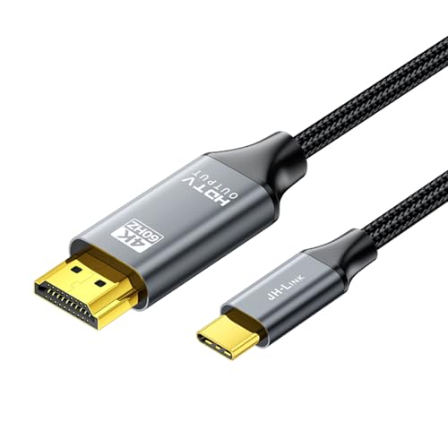 JH-LINK HDMI Type-C to HDMI �P�[�u�� 4K@60Hz 1.8m eARC�Ή� USB-C HDMI�ϊ��P�[�u�� Thunderbolt 3/4 USB-C3.1�K�i iPhone 17 Pro Max iPhone17 Pro 