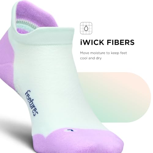 Image of Feetures Elite Max Cushion No Show Tab - Running Socks for Men & Women, Athletic Compression Socks, Moisture Wicking