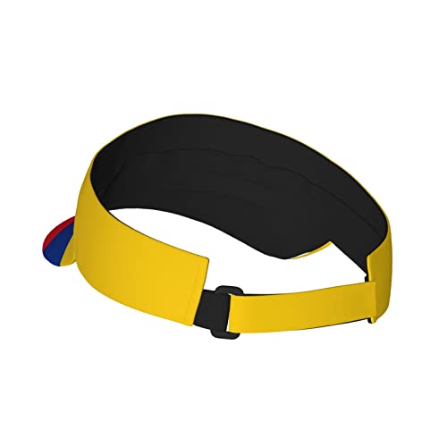 Image of Cute Funny Flag Hat Women Men Adjustable Flag Sport Sun Visor Hat Summer Fashion Sun Cap Beach Flag Hat