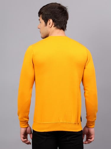 Image of Ben Martin Men's Round Neck Regular Fit Full Sleeve Side Penal Contrast Cotton Polyester Sweatshirt