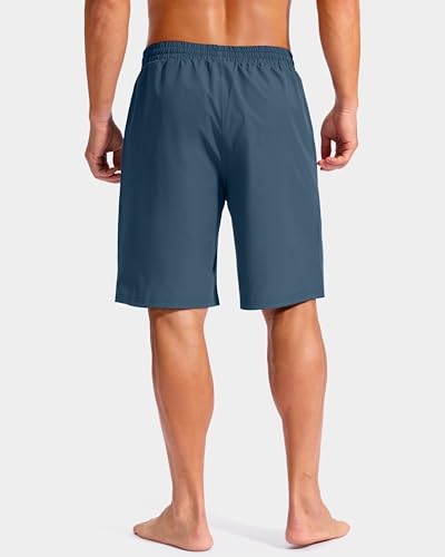 Image of G Gradual Mens Swim Trunks with Compression Liner 7 inch /9'' Quick Dry Board Shorts Swimsuit Bathing Suit for Men Zipper Pockets