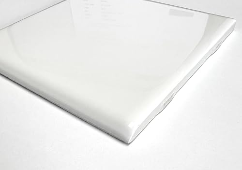 Daltile Semi Gloss 4-1/4 in. x 4-1/4 in. White Ceramic Bullnose Wall Tile (Single Piece)
