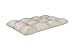 POKAR Cuscino-Sedile Imbottito 120x60x12cm per Divano da Giardino, Fodere asportabile e Lavabile, per Bancali, Comoda Seduta per Interno ed Esterno, DYI - Fai da Te, Senza Pallet, Beige
