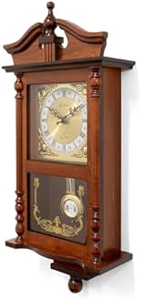 Acctim Westbury Radio Controlled Large Dark Wooden Westminster Chiming regulator Quartz Wall Clock with pendulum