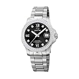 JAGUAR J892/4 Montre de la Collection Woman, boîtier de 34,5 mm Noir avec Bracelet en Acier pour Femme