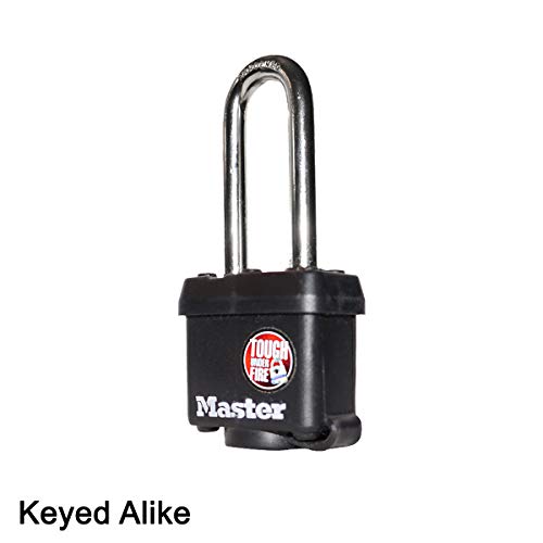 Image of Master Lock (1) Keyed Alike Padlock w /Thermoplastic Coating and 2 inch(51mm) Tall Shackle - Model # 311KALH-1