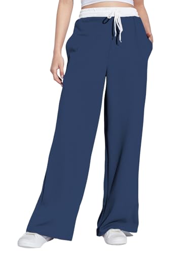 Image of Selvia Women's High Rise Solid Lycra Full Elastic Regular Fit Straight Trouser