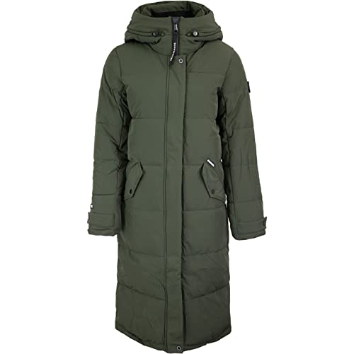 khujo Dakota Women Parka Wintermantel (Green, XL)
