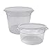 Update International SCRL-SPE Clear Round Storage Container Cover, 2 Qt & 4 Qt, PE Plastic