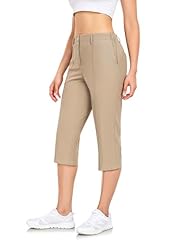 Cropped Pants-khaki