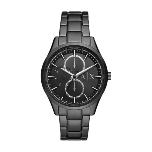 Armani Exchange Reloj para Hombre, Movimiento multifunción de Cuarzo y Caja de 42 mm con Correa de Acero Inoxidable, Carbón y Negro Armani Exchange Reloj para Hombre, Movimiento multifunción de Cuarzo y Caja de 42 mm con Correa de Acero Inoxidable, Carbón y Negro