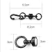 Portable Strong Magnetic Hook Outdoor Tent Camping Mountaineering Carabiner Carabiner Mountaineering Lanyard Clip Tool,Black