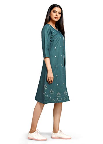 Image of Shiv Textiles Women's Cotton Regular Fashion Kurti