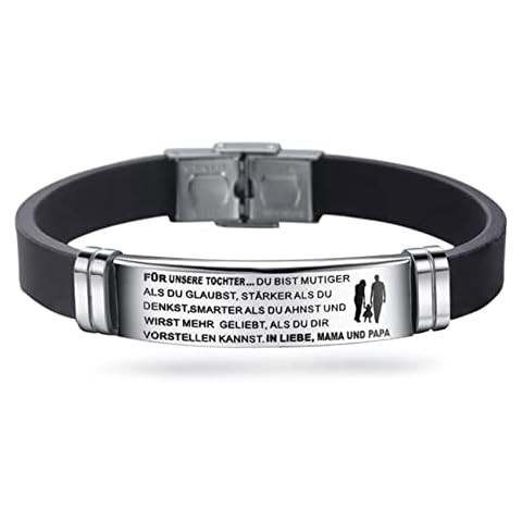 Pulsera personalizable YARUIKE de silicona y acero inoxidable Cover