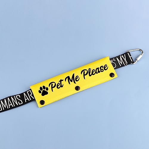 Funny-Dog-Leash-Sleeve-Pet-Me-Please-Dog-Leash-Wrap-Wrap-Alert-Hanging-ID-Patch-Tag-Pet-Birthday-GiftPet-Me-Please-Pet-Me-Please-YE-Sleeve - Cucciolini Doodles   Funny-Dog-Leash-Sleeve-Pet-Me-Please-Dog-Leash-Wrap-Wrap-Alert-Hanging-ID-Patch-Tag-Pet-Birthday-GiftPet-Me-Please-Pet-Me-Please-YE-Sleeve