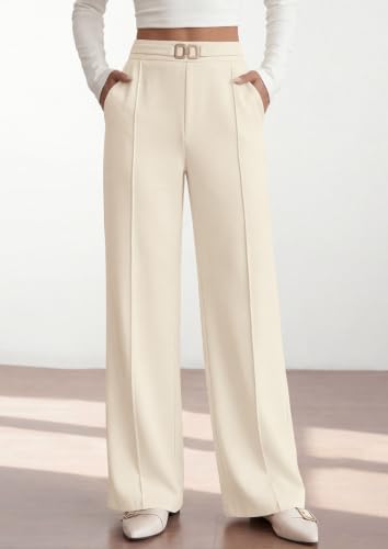 Image of PRETTYGARDEN Womens Dress Pants High Waisted Tailored Trousers