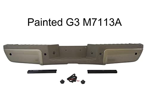 Painted G3 M7113A Pueblo Gold Rear Bumper Assy gold pad For 2008-2012 Ford Super Duty With Sensor Hole