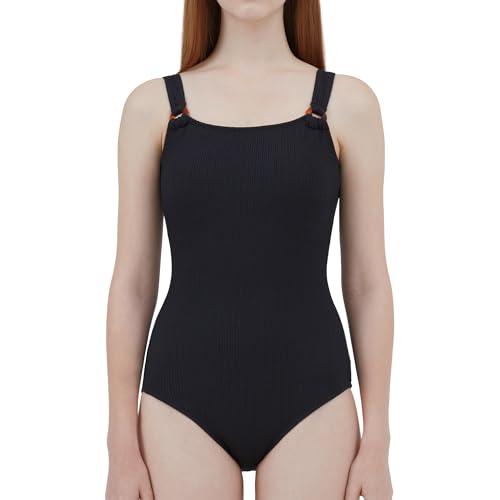 Coralique Crinkle Monokini Swimsuit for Women – Bold Ring Detail