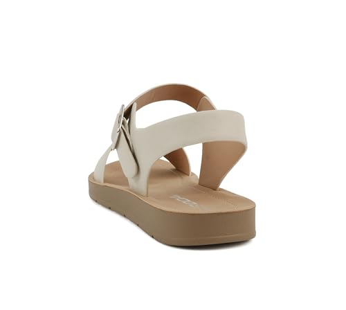 Image of Soda PLENTY ~ Women's Strappy Ankle Wrap Buckle Fashion Flat Sandals