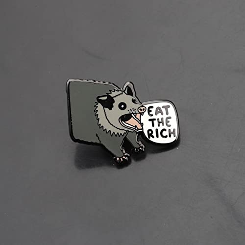 CENWA Opossums Trash Enamel Pin Possums Lover Gift Screaming Opossum Enamel Pin4