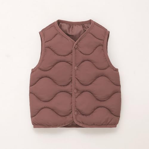 Toddler Puffer Vest Boys Girls Quilted Down Vest Warm Winter Jacket Lightweight Sleeveless Buttons Coat Jacket for 1-10 Years2