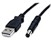 Price comparison product image StarTech.com 2m USB to Type M Barrel Cable - USB to 5.5mm 5V DC Cable - USB to Barrel Jack 5V DC Plug (USB2TYPEM2M) Black