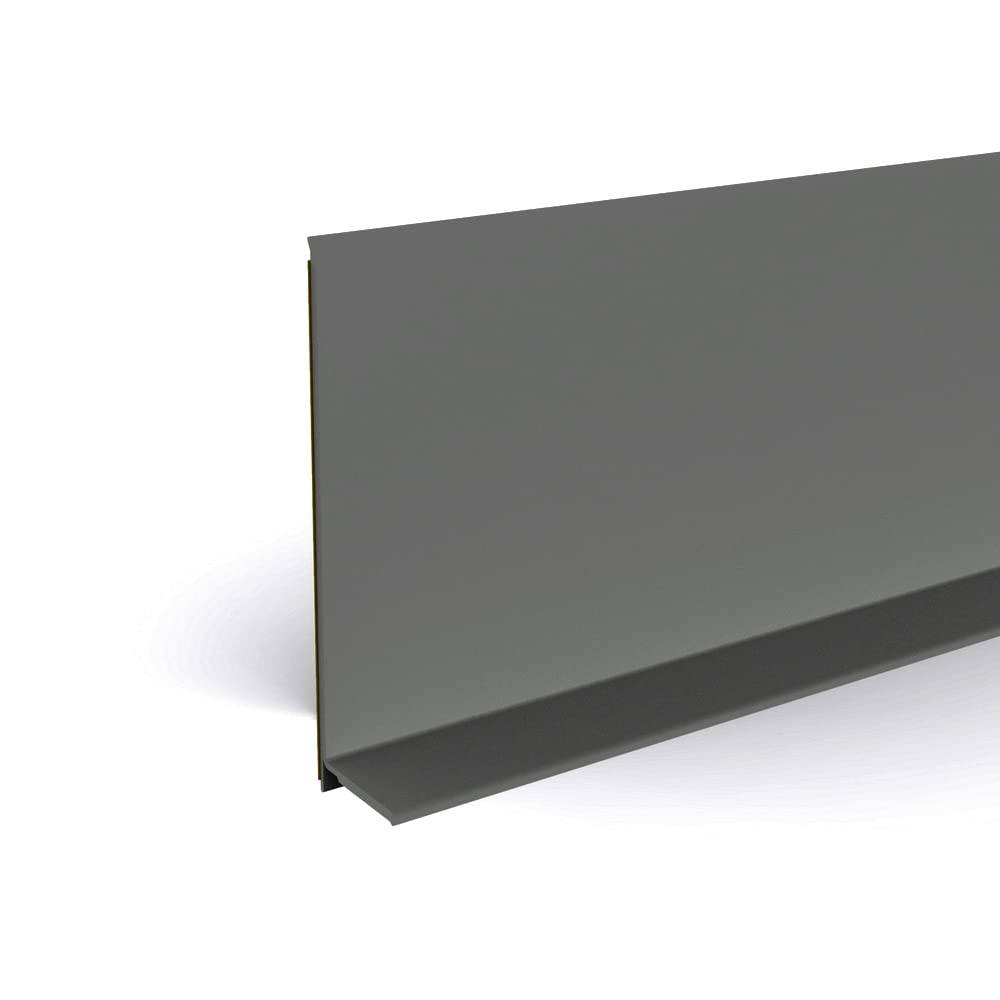 Rodapié suave autoadhesivo de PVC adhesivo seco profesional de alta calidad de MadeInNature altura 50 mm, 70 mm o 100 mm Longitud a elegir (altura 50 mm x longitud 15 ml, antracita)