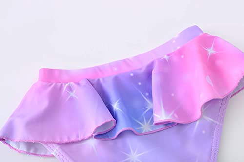 Image of Akokvlar Two Pieces Swimsuit Mermaid Bikinis Tankini Bathing Suit for Little Girls