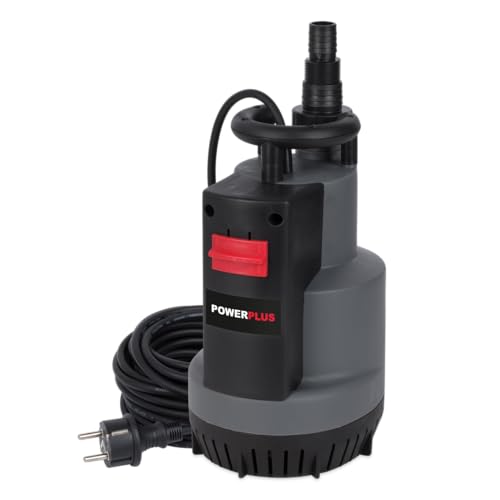 POWER plus Elektrische Wasserpumpe POWEW67920-750 W Tauchpumpe, Maximaltemperatur 35°C und Fördermenge 12.500 l/h, Gartenpumpe, Saugpumpe, Tauchpumpe, Gartengeräte