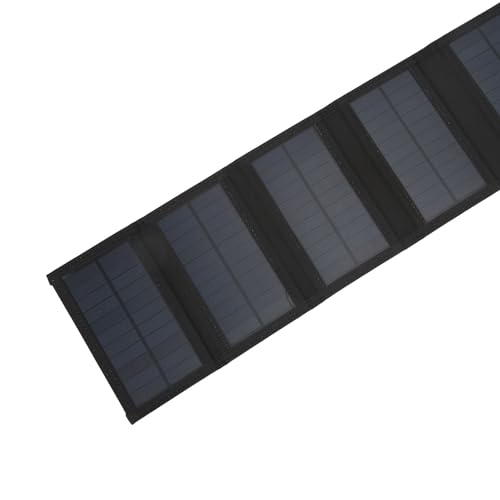 Cargador solar de 25W HUSHUI con 8 paneles USB para camping 8