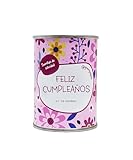 iGreen Flores en Lata Felicitación - Kit de Cultivo de Flores para Regalar - Idea de Regalo Sostenible - Lata de Aluminio con Semillas de Flores Silvestres (Feliz Cumpleaños)